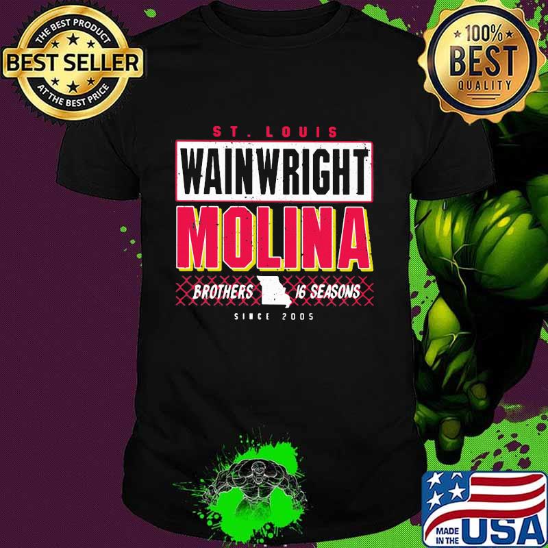 St Louis Wainwright Molina Brothers 16 Seasons Shirt