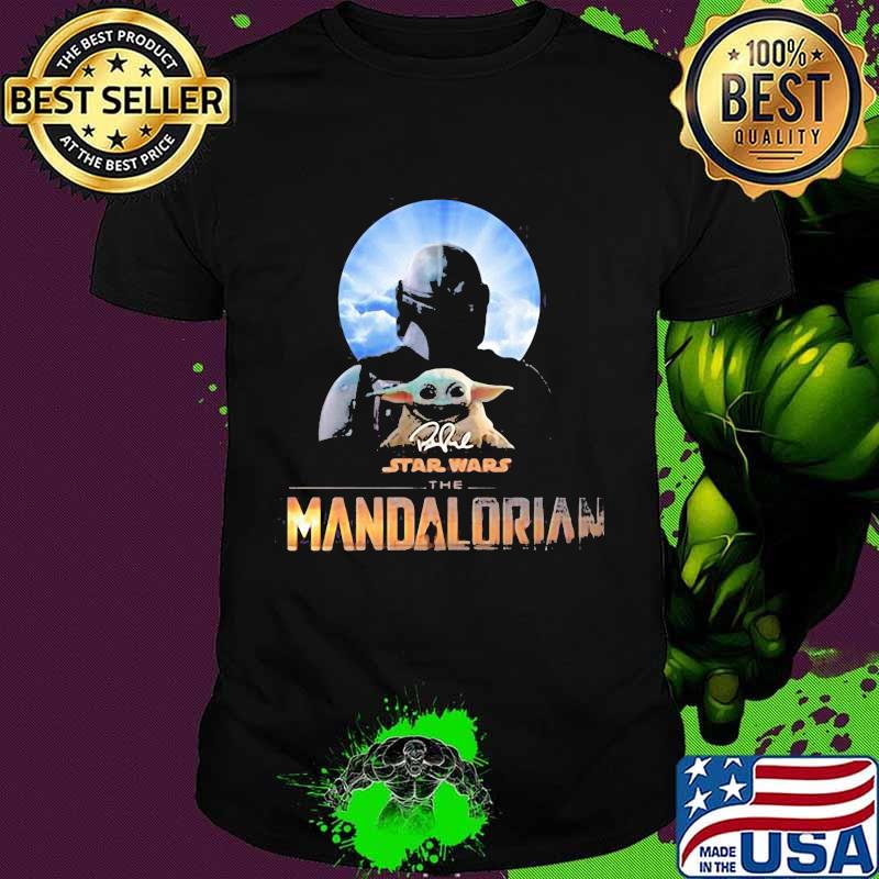 Star Wars The Mandalorian Baby Yoda Orange Shirt
