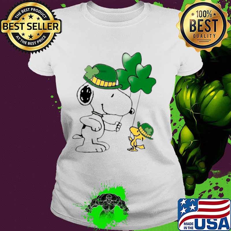 The Snoopy And Woodstock Happy St Patrick’s Day 2021 Ladies tee The Snoopy And Woodstock Happy St Patrick’s Day 2021 Ladies tee