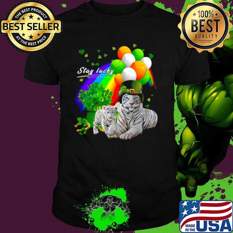 Tiger Irish Shamrock Stay Lucky St Patrick’s Day shirt