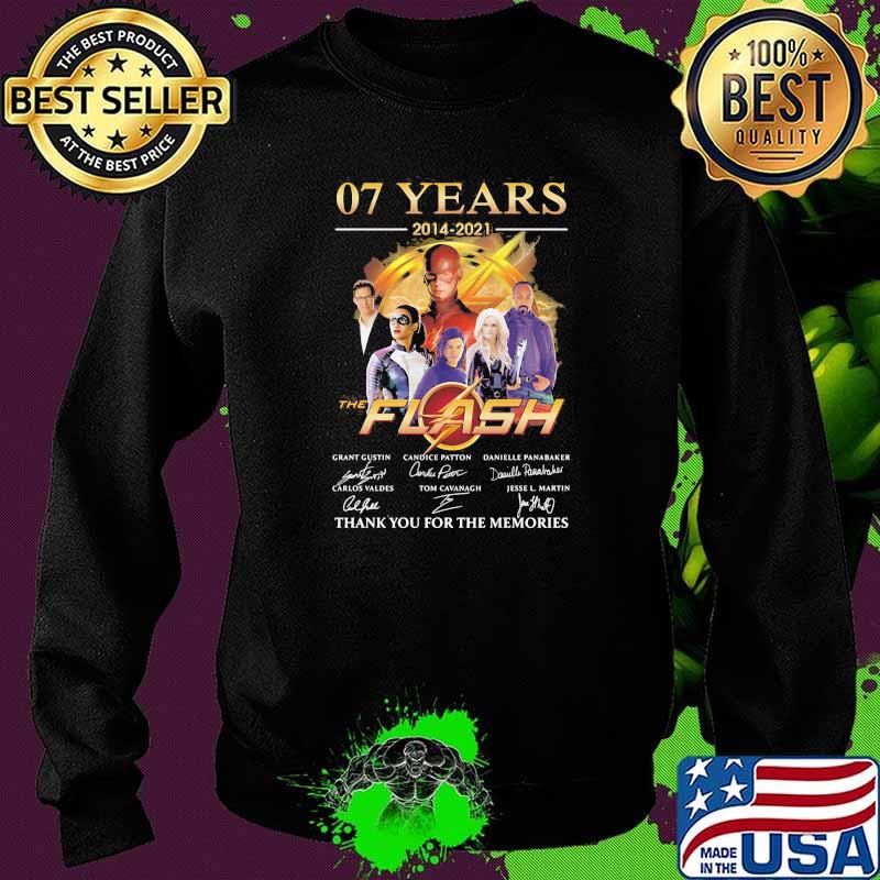 07 Years 2014 2021 The Flash Thank You For The Memories Signature Shirt Sweater 07 Years 2014 2021 The Flash Thank You For The Memories Signature Shirt Sweater