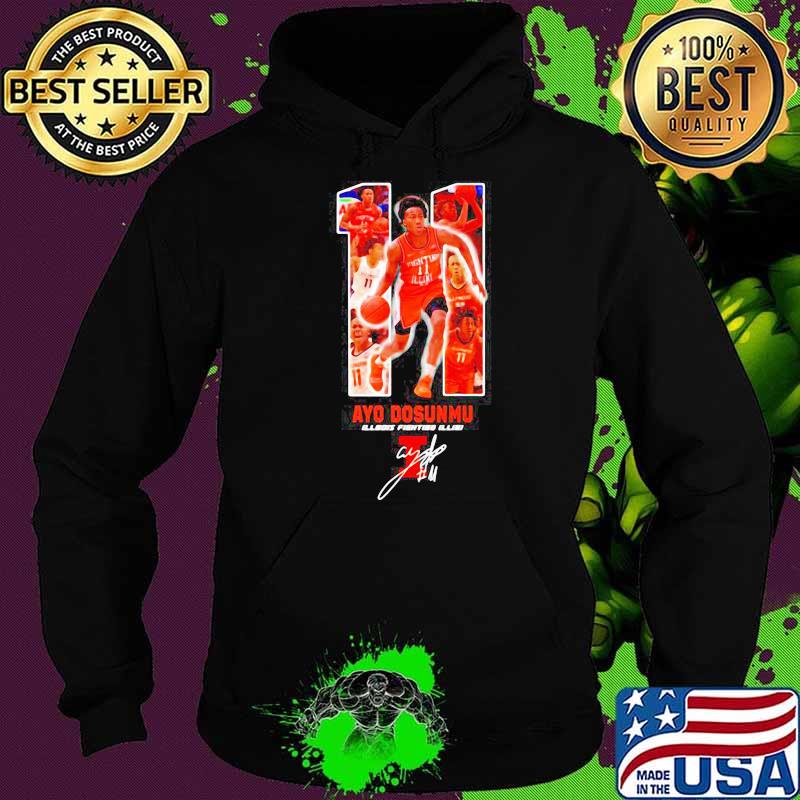 11 Ayo Dosunmu Of Illinois Signature Shirt Hoodie 11 Ayo Dosunmu Of Illinois Signature Shirt Hoodie