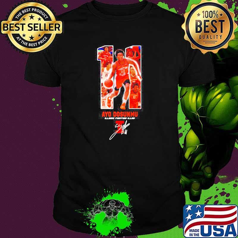 11 Ayo Dosunmu Of Illinois Signature Shirt 11 Ayo Dosunmu Of Illinois Signature Shirt