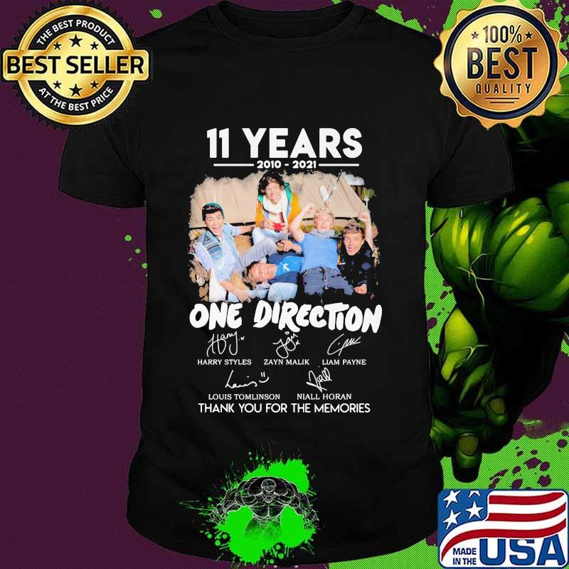 11 Years 2010 2021 One Direction Thank You For The Memories Shirt