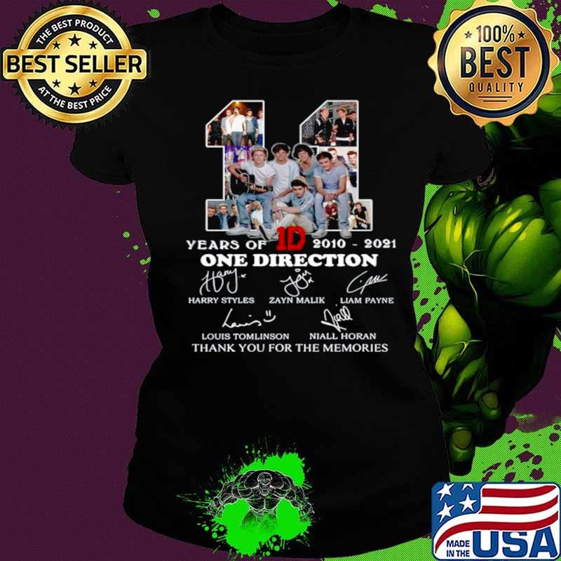 11 Years Of 1D One Direction 2021 2021 Signatures Thanks For The Memories Ladies tee 11 Years Of 1D One Direction 2021 2021 Signatures Thanks For The Memories Ladies tee