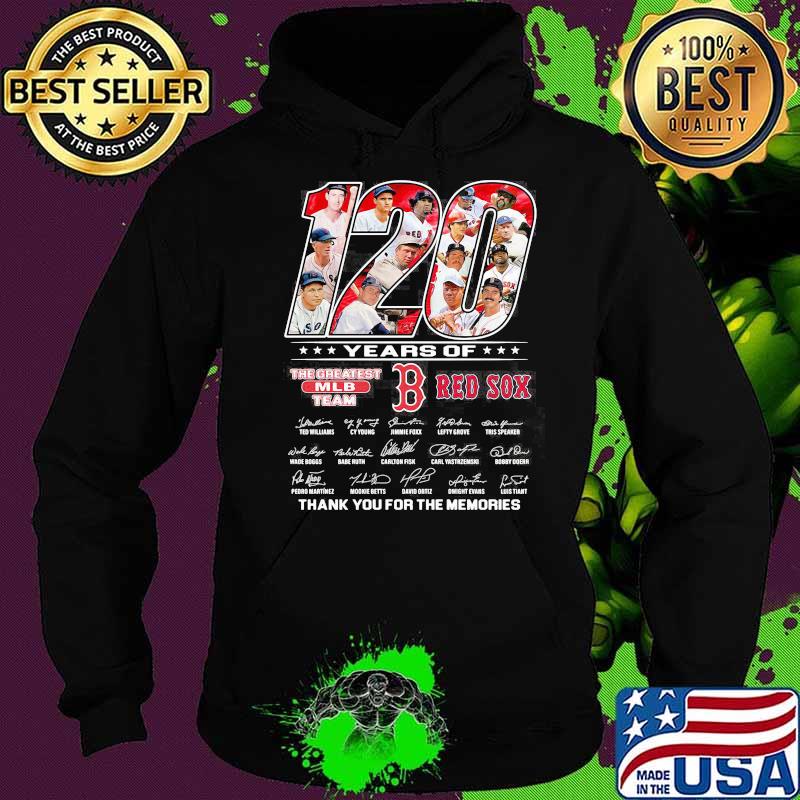 120 Years Of Red Sox Thank You For The Memories Signature Shirt Hoodie 120 Years Of Red Sox Thank You For The Memories Signature Shirt Hoodie