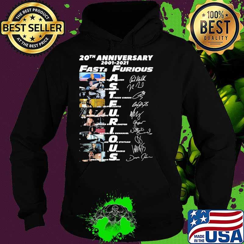 20th Anniversary 2001 2021 Fast And Furious Shirt Hoodie 20th Anniversary 2001 2021 Fast And Furious Shirt Hoodie