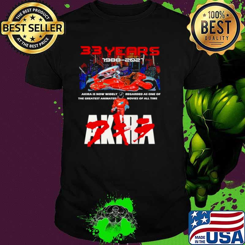 33 Years 1988 2021 Akira shirt