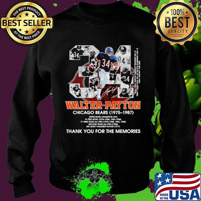 34 walter payton chicago bears thank you for the memories Sweater 34 walter payton chicago bears thank you for the memories Sweater
