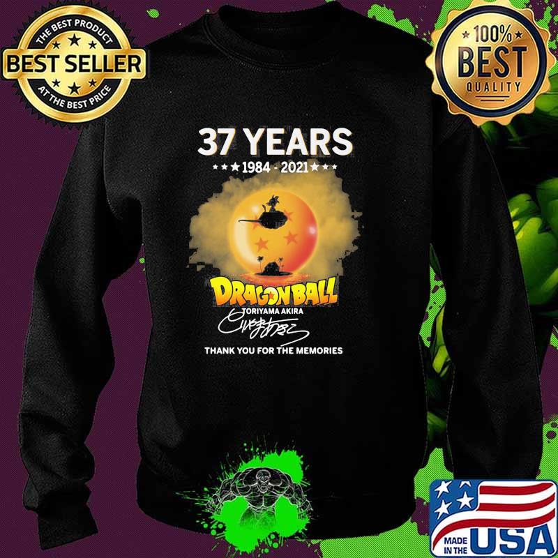 37 Years 1984 2021 Dragonball Thank You For The Memories Shirt Sweater 37 Years 1984 2021 Dragonball Thank You For The Memories Shirt Sweater