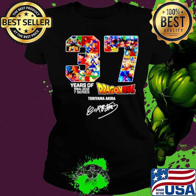 37th Years of Dragon Ball 1984 2021 signature Ladies tee 37th Years of Dragon Ball 1984 2021 signature Ladies tee