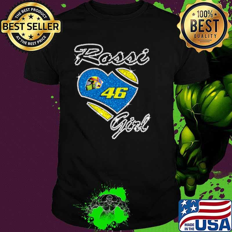 46 Valentino Rossi Girl Diamond Heart Shirt