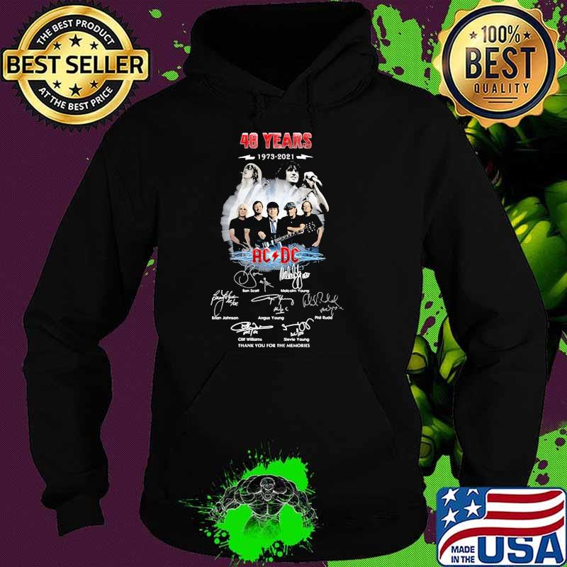 48 Years 1973 2021 Ac Dc Signature Memories Shirt Hoodie 48 Years 1973 2021 Ac Dc Signature Memories Shirt Hoodie