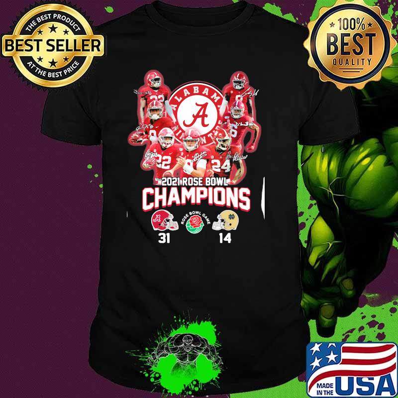 2021 Alabama Crimson Tide Rose Bowl Champions Shirt