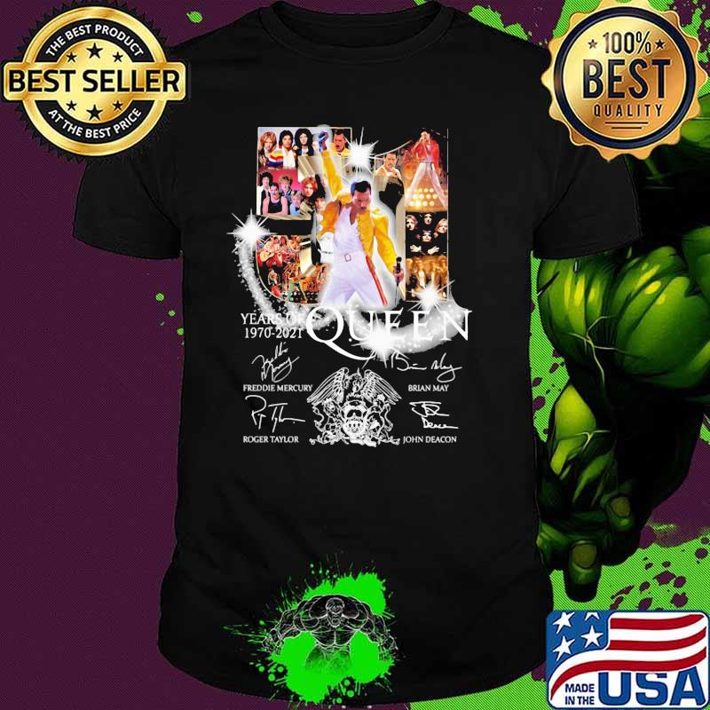 51 Years Of 1970 2021 Queen Signatures Shirt