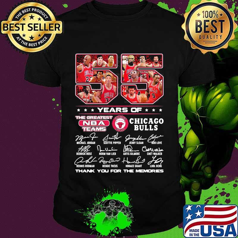 55 Years Of Chicago Bull Football Thank You For The Memories Shirt