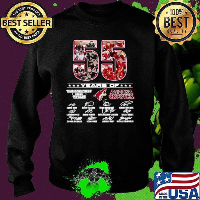 55 Years Of The Greatest NHL Teams Arizona Coyotes Signatures Shirt Sweater 55 Years Of The Greatest NHL Teams Arizona Coyotes Signatures Shirt Sweater