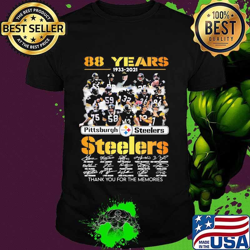 88 Years 1933 2021 Pittburgh Steeler Signature Shirt
