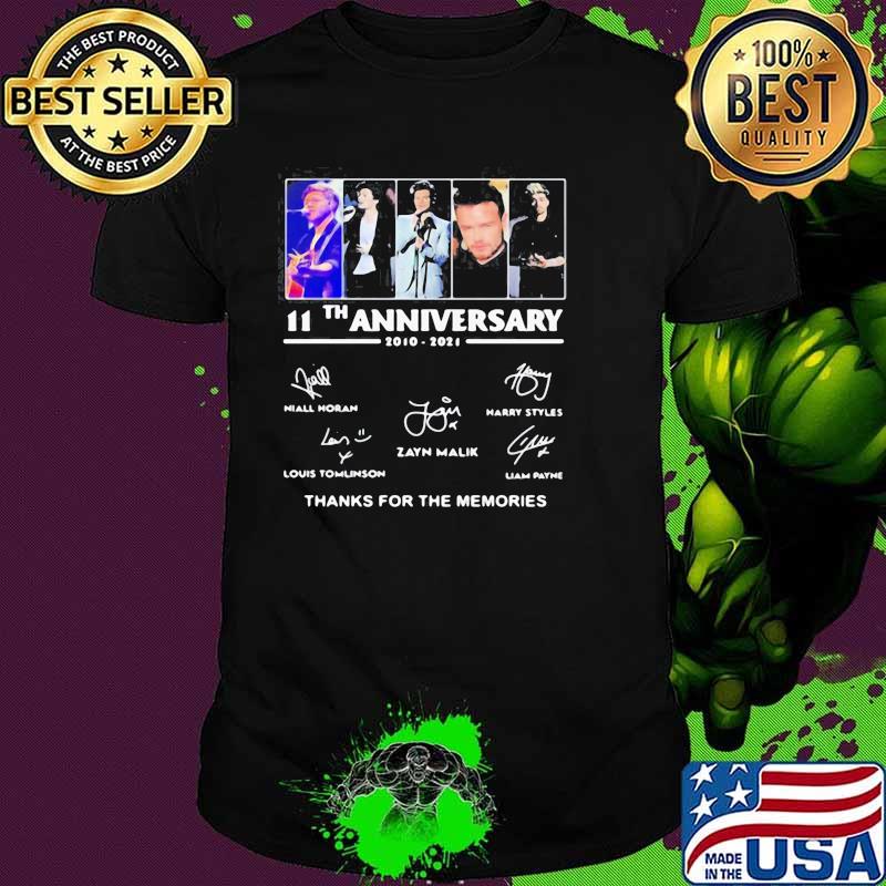 11th Anniversary One Direction Thank You For The Memories Shirt 11th Anniversary One Direction Thank You For The Memories Shirt
