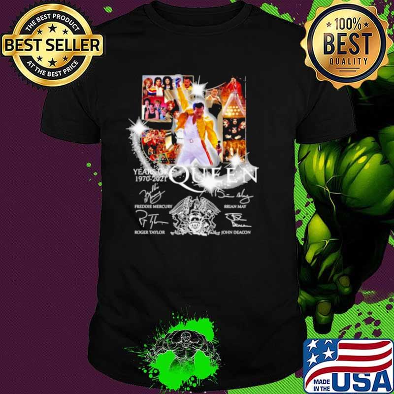 51 Years Of 1970 2021 Queen Signatures Shirt