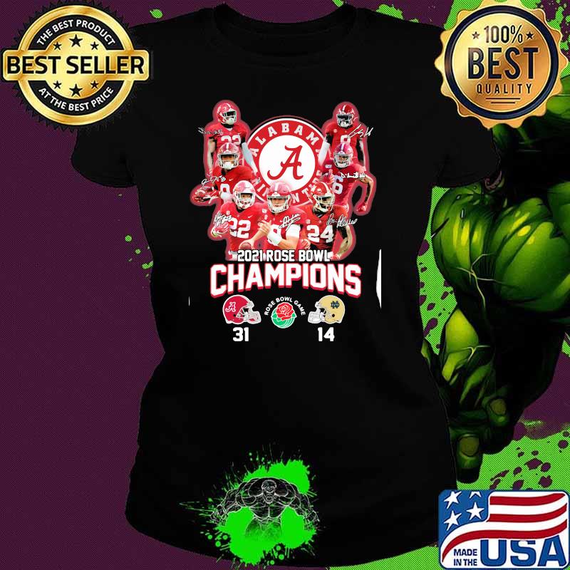 2021 Alabama Crimson Tide Rose Bowl Champions Shirt Ladies tee 2021 Alabama Crimson Tide Rose Bowl Champions Shirt Ladies tee