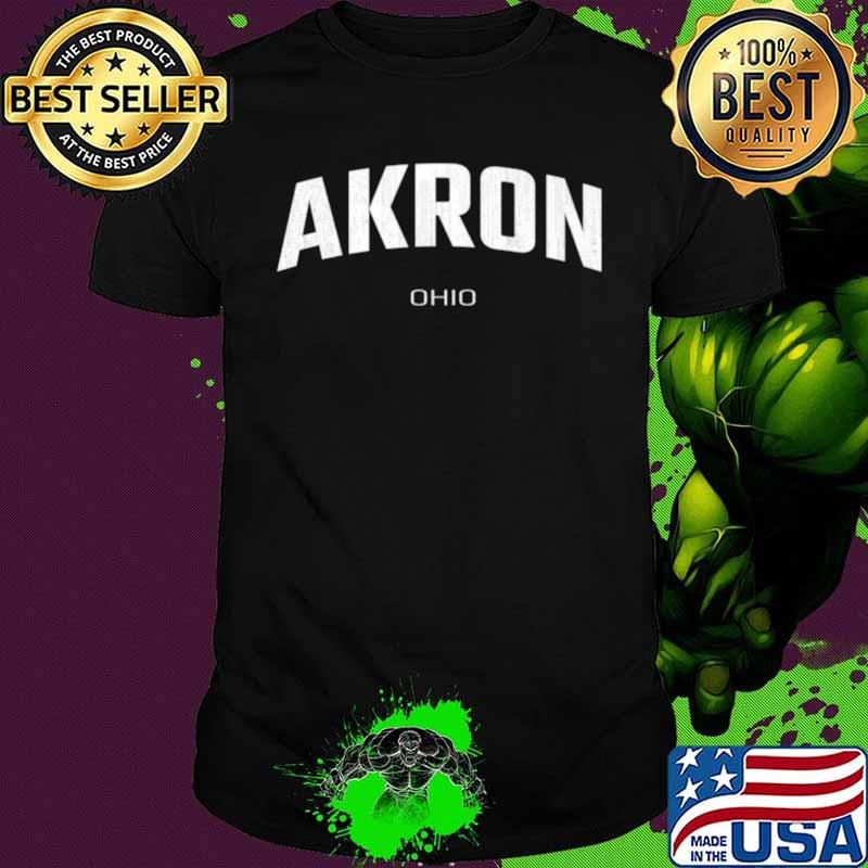 Akron Ohio OH vintage state Athletic shirt