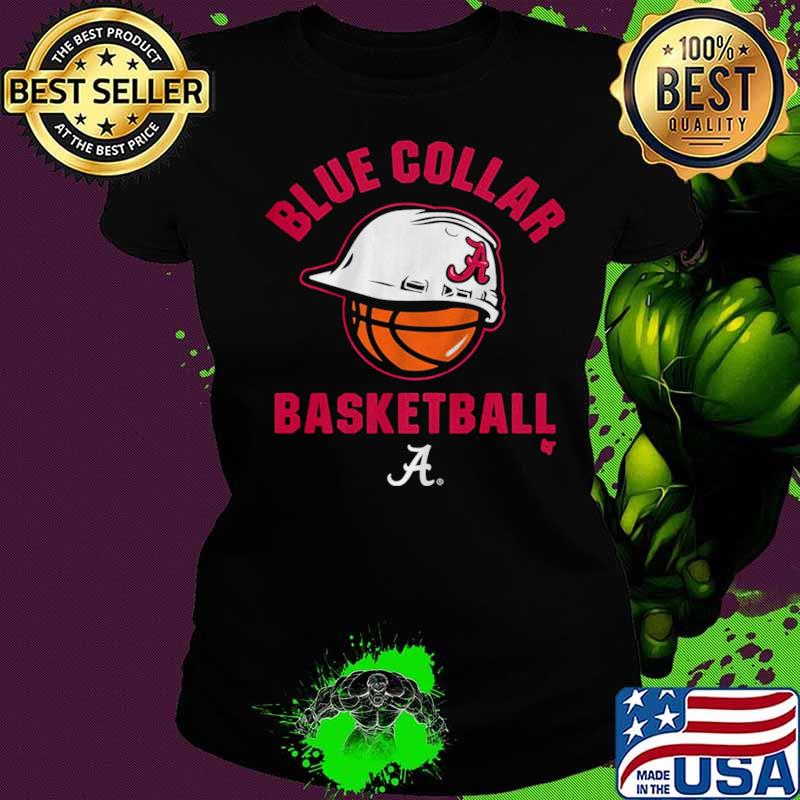 Alabama Crimson Tide blue collar basketball Ladies tee Alabama Crimson Tide blue collar basketball Ladies tee