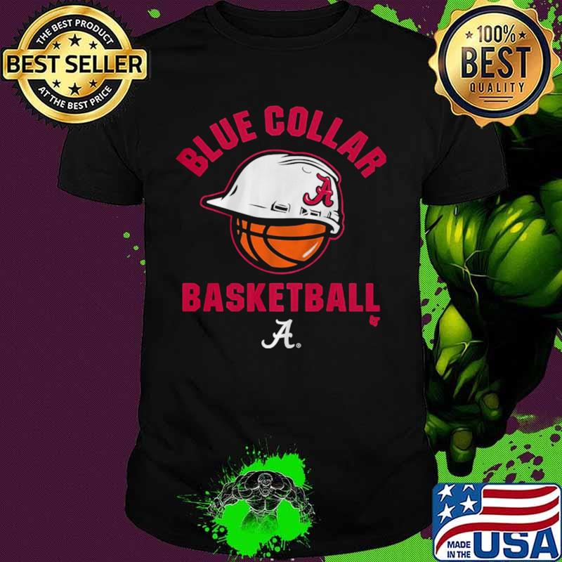 Alabama Crimson Tide blue collar basketball shirt