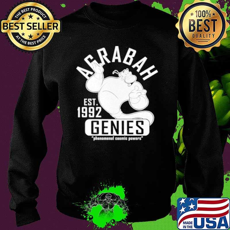 Aladdin Genie Collegiate Sports Graphic Shirt Sweater Aladdin Genie Collegiate Sports Graphic Shirt Sweater