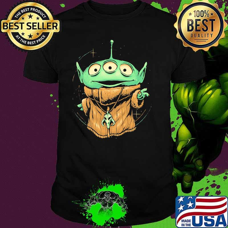 Alien Monster In Baby Yoda Shirt