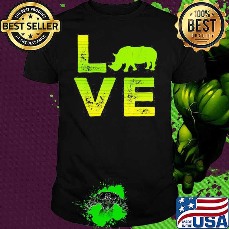 Awesome I Love Rhinos Boy And Girl 1 Shirt