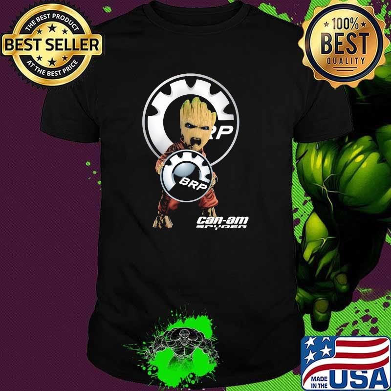 Baby Groot Hug Can Am Spyder Brp Logo Shirt