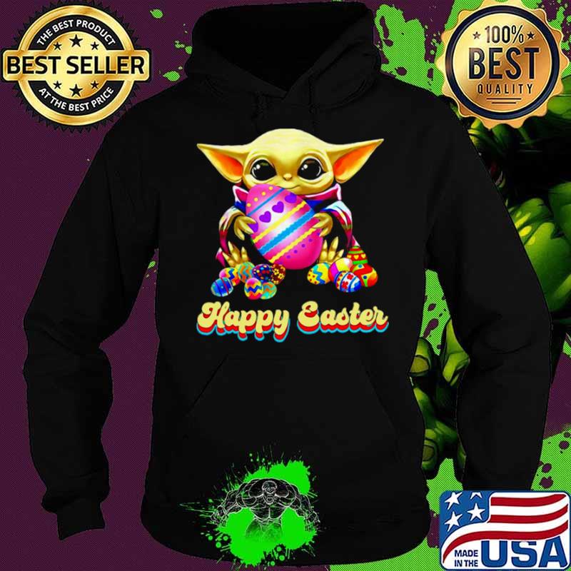 Baby Yoda Hug Easter Egg Happy Easter 2021 Hoodie Baby Yoda Hug Easter Egg Happy Easter 2021 Hoodie