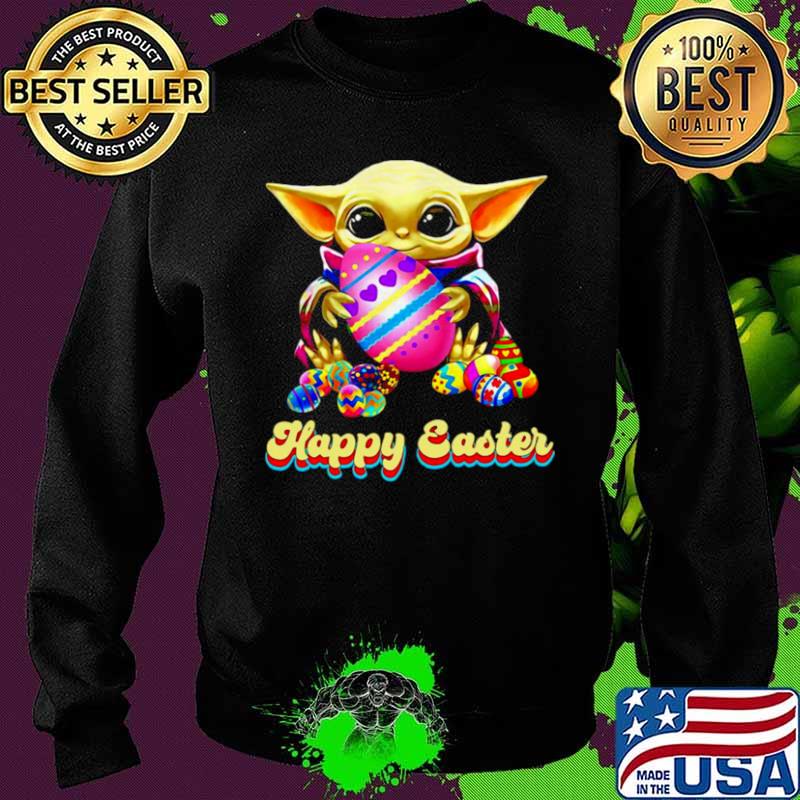 Baby Yoda Hug Easter Egg Happy Easter 2021 Sweater Baby Yoda Hug Easter Egg Happy Easter 2021 Sweater