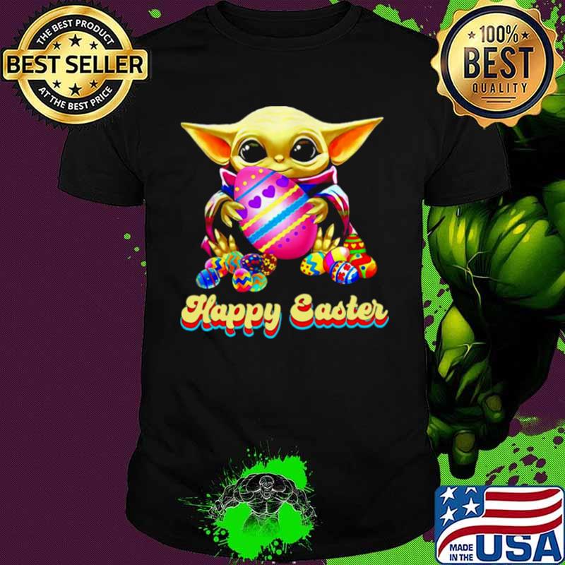 Baby Yoda Hug Easter Egg Happy Easter 2021 shirt