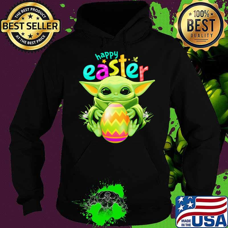 Baby Yoda Hug Egg Happy Easter Day Shirt Hoodie Baby Yoda Hug Egg Happy Easter Day Shirt Hoodie