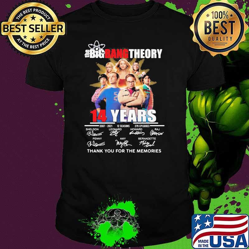 Bigbang Theory 14 Years Thank You For The Memories Shirt