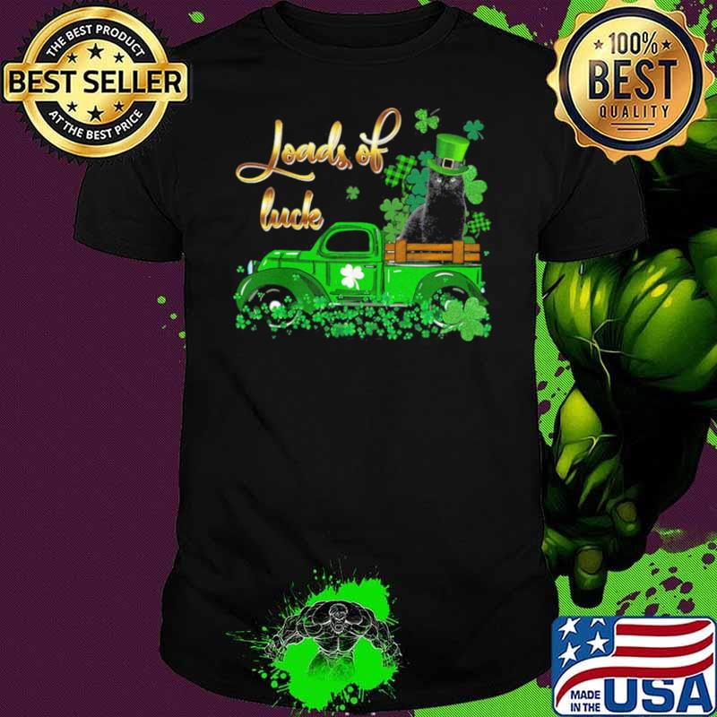 Black Cat loads of luck st patricks day shirt