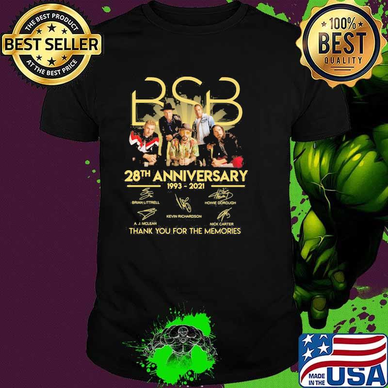 Bsb 28th Anniversary 1993 2021 Thank You For The Memories Shirt