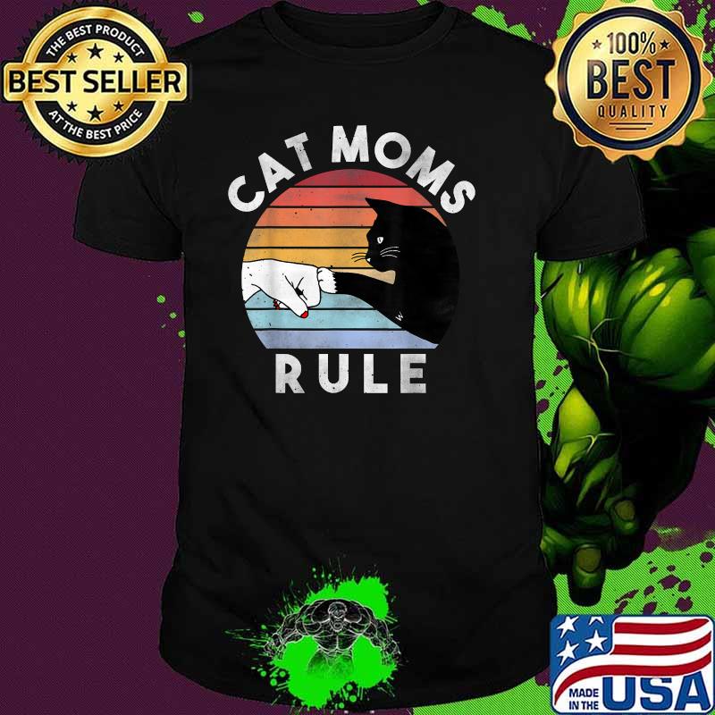Cat Moms Rule Vintage Shirt