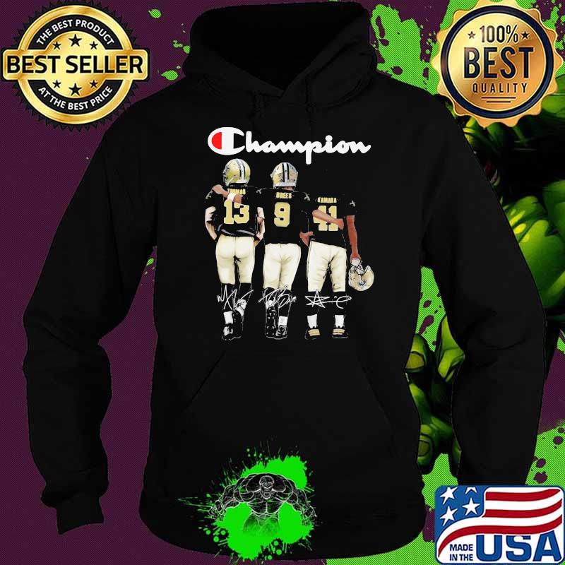 Champion With Player New Orleans Saints Signature Shirt Hoodie Champion With Player New Orleans Saints Signature Shirt Hoodie