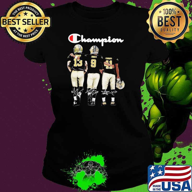 Champion With Player New Orleans Saints Signature Shirt Ladies tee Champion With Player New Orleans Saints Signature Shirt Ladies tee