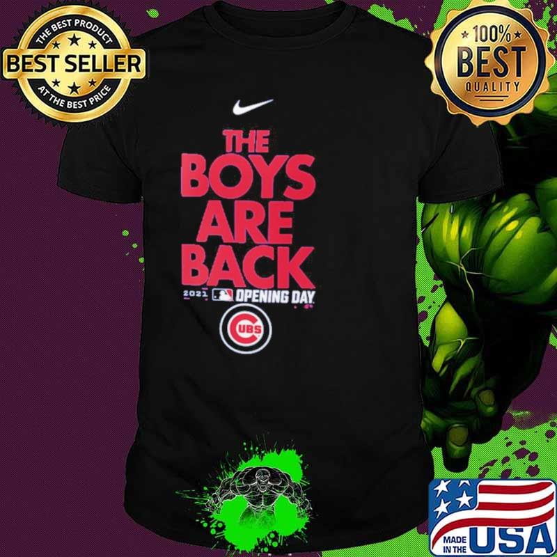 Chicago Cubs Nike Royal 2021 Opening Day Phrase shirt