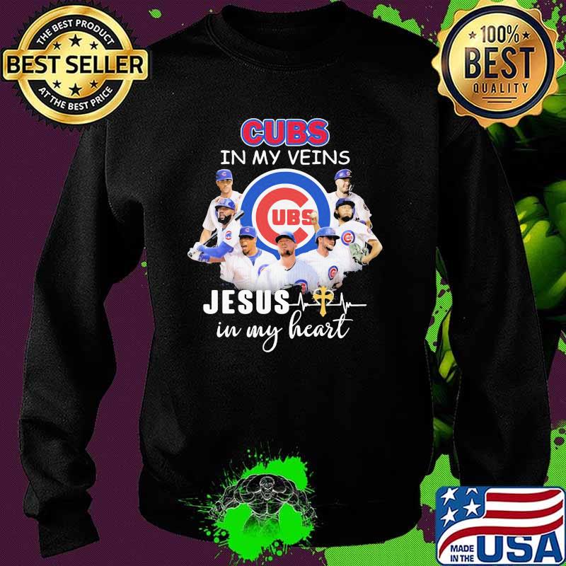 Cubs In My Veins Jesus In My Heart Shirt Sweater Cubs In My Veins Jesus In My Heart Shirt Sweater