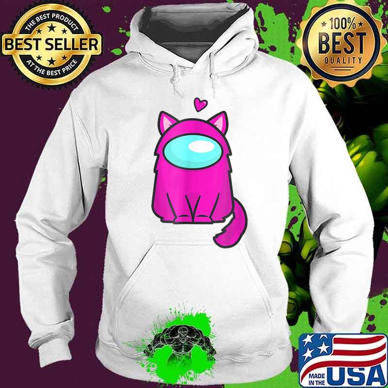 Cute Cat Astronaut A.Mong Me Or Us Nerdy Girl Gamer Shirt Hoodie Cute Cat Astronaut A.Mong Me Or Us Nerdy Girl Gamer Shirt Hoodie