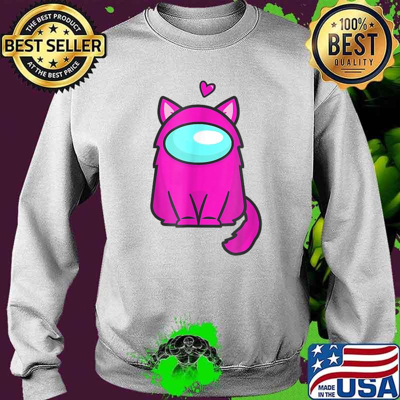 Cute Cat Astronaut A.Mong Me Or Us Nerdy Girl Gamer Shirt Sweater Cute Cat Astronaut A.Mong Me Or Us Nerdy Girl Gamer Shirt Sweater