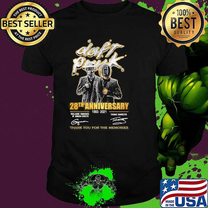 Daft Punk 1993 2021 Thank You For The Memories Shirt