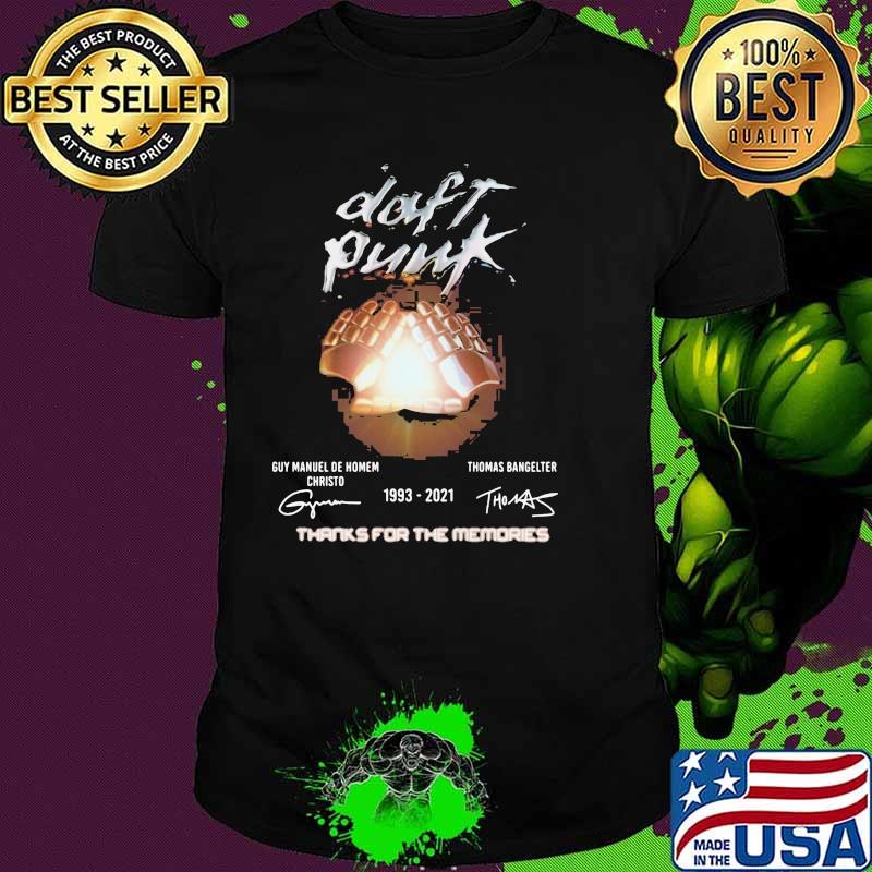 Daft Punk 1993 2021 Thanks For The Memories Signature Shirt