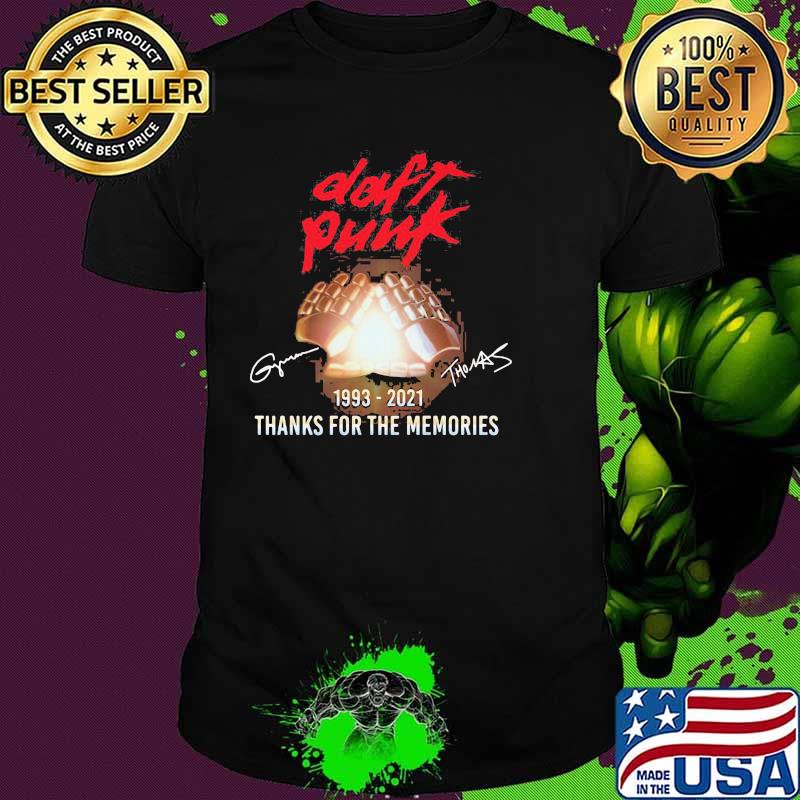 Daft Punk Thank You For The Memories Signature 2021 Shirt