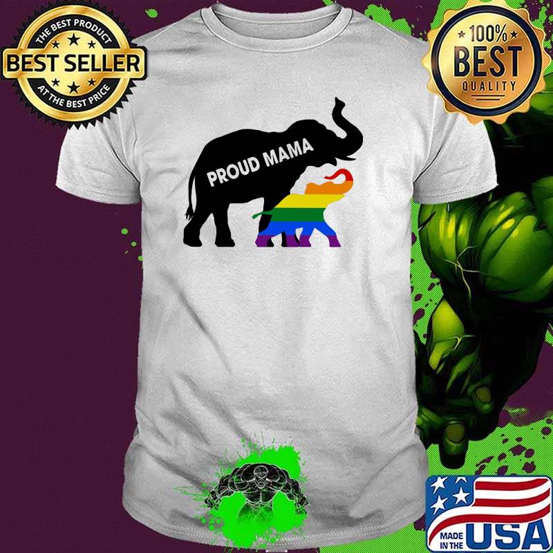 Elephant lgbt proud mama shirt